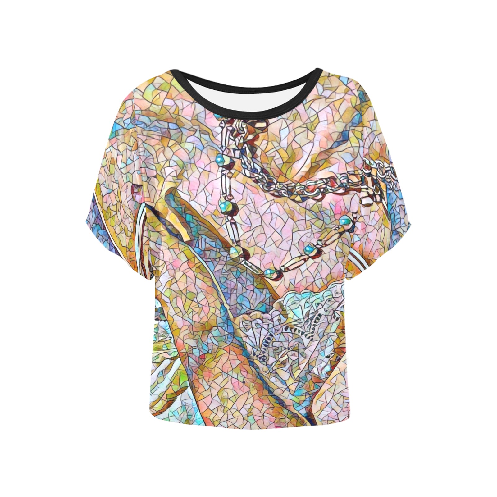 585558 Women's Batwing-Sleeved Blouse T shirt (Model T44)