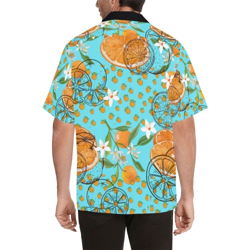 Zesty Oranges Hawaiian Shirt (Model T58)