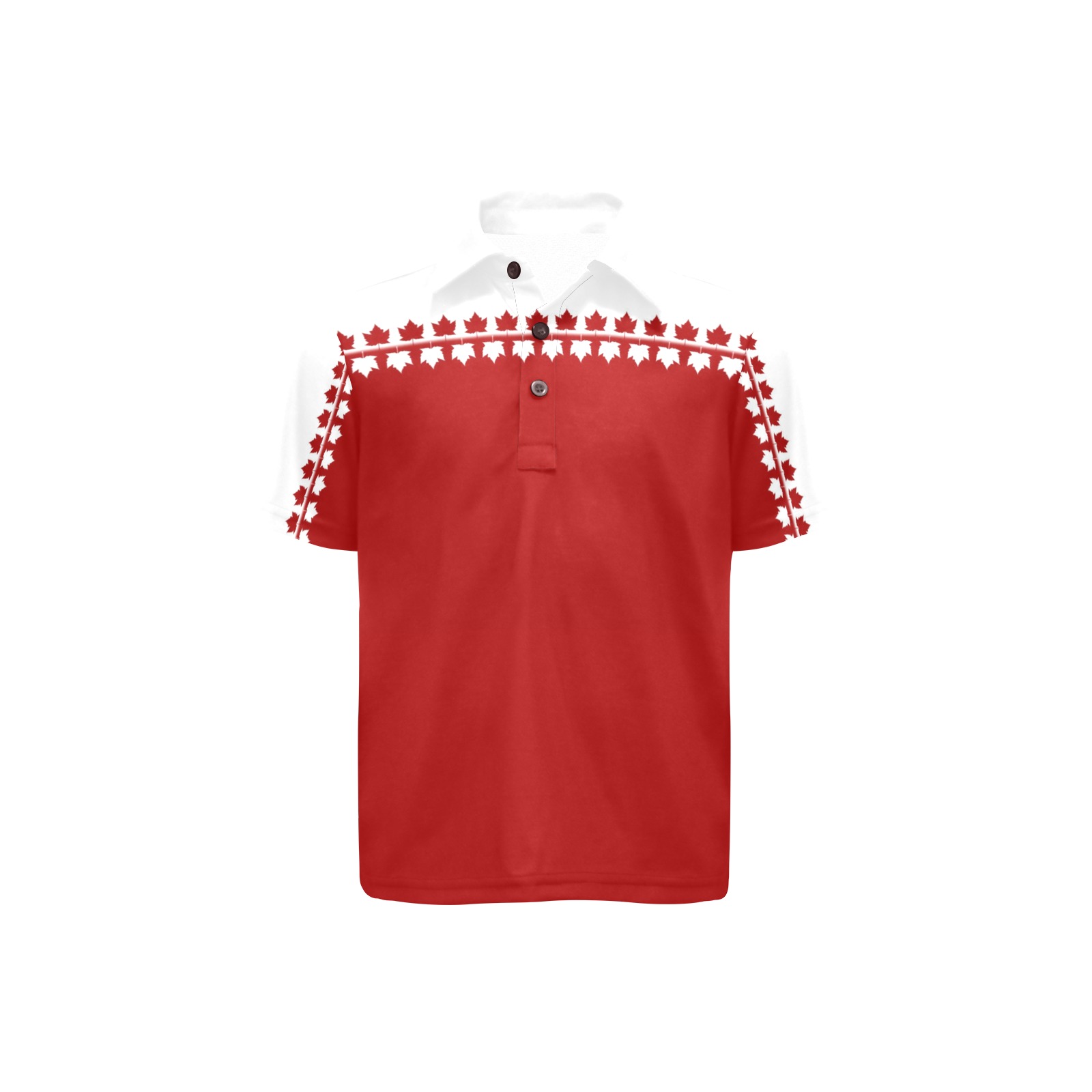 Classic Boy's Canada Team Shirts Big Boys' All Over Print Polo Shirt (Model T55)