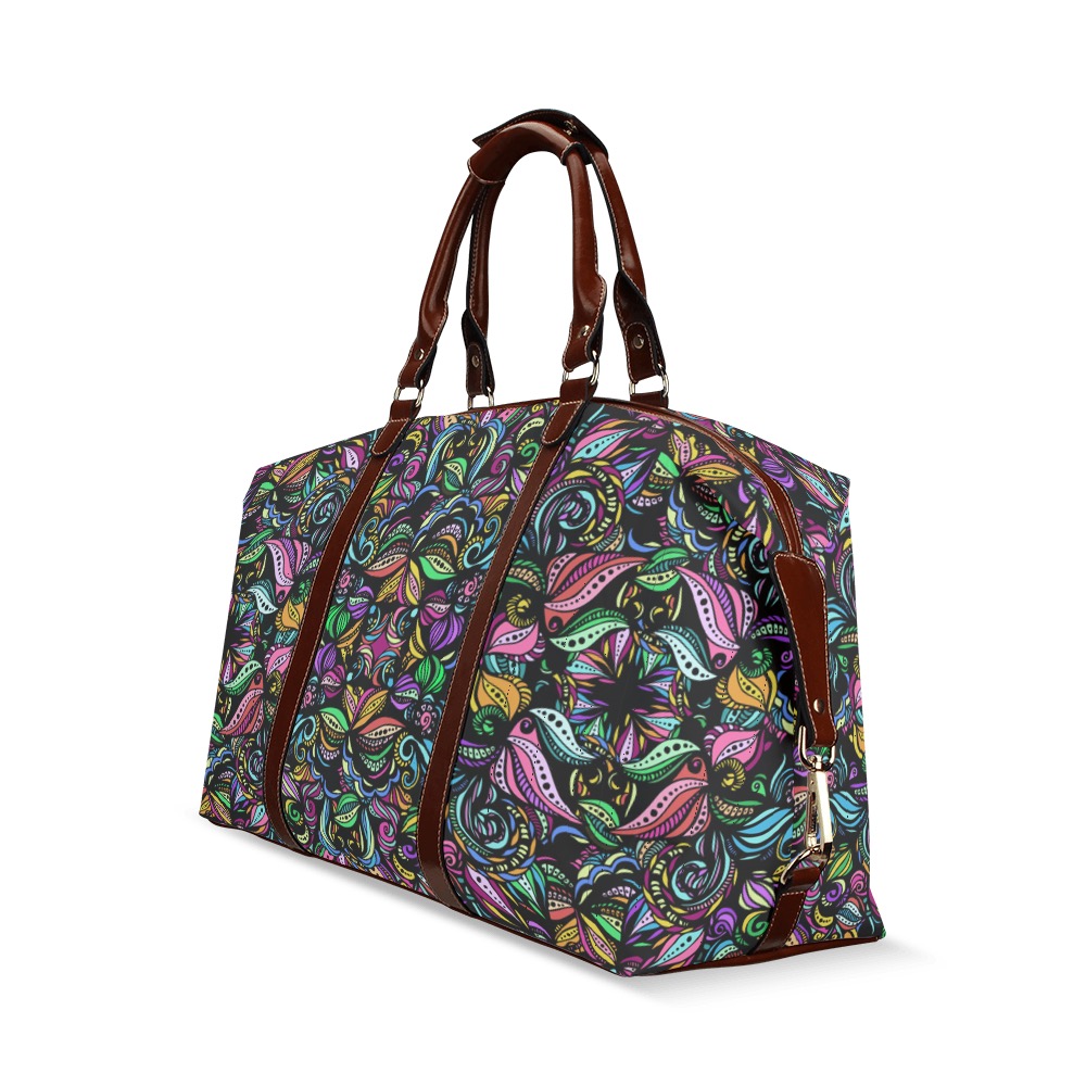 Whimsical Blooms Classic Travel Bag (Model 1643) Remake