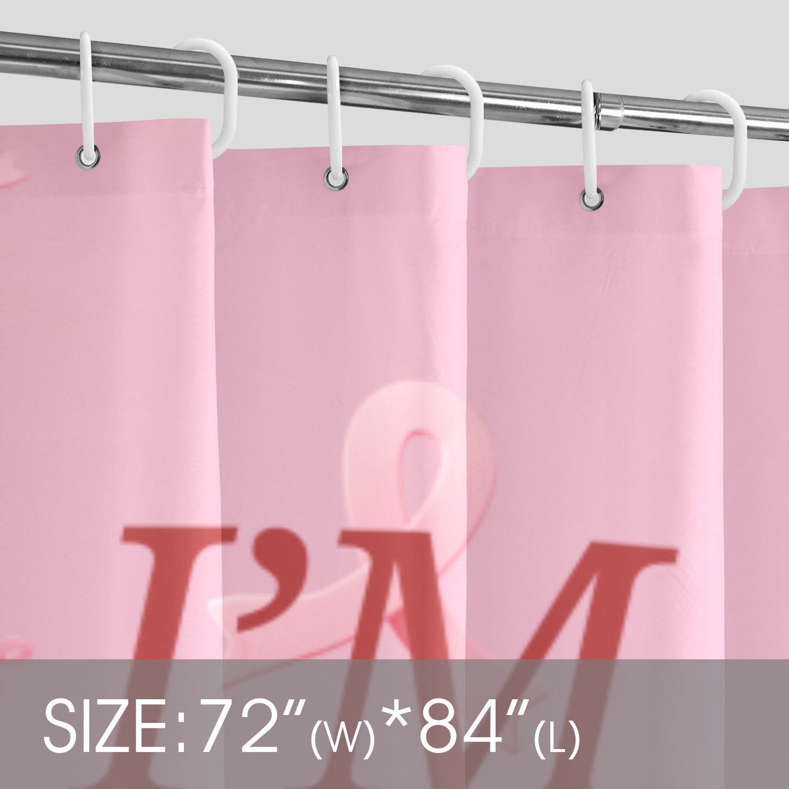 Breast Cancer Awareness 72x84 Shower Curtain Shower Curtain 72"x84"