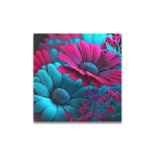 April Showers bring May Flowers Upgraded Canvas Print 16"x16"