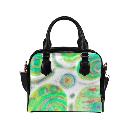 Unique Abstract Art Satchel Purse Shoulder Handbag (Model 1634)