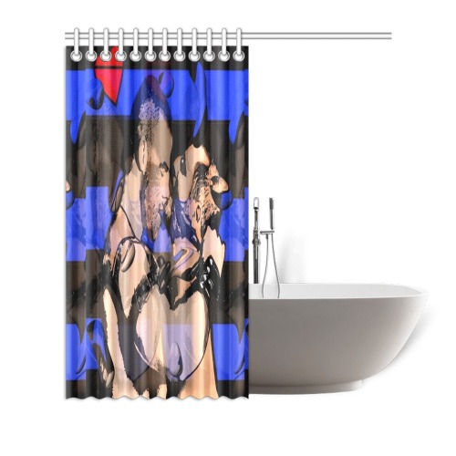 Leather Gay by Nico Bielow Shower Curtain 72"x72"