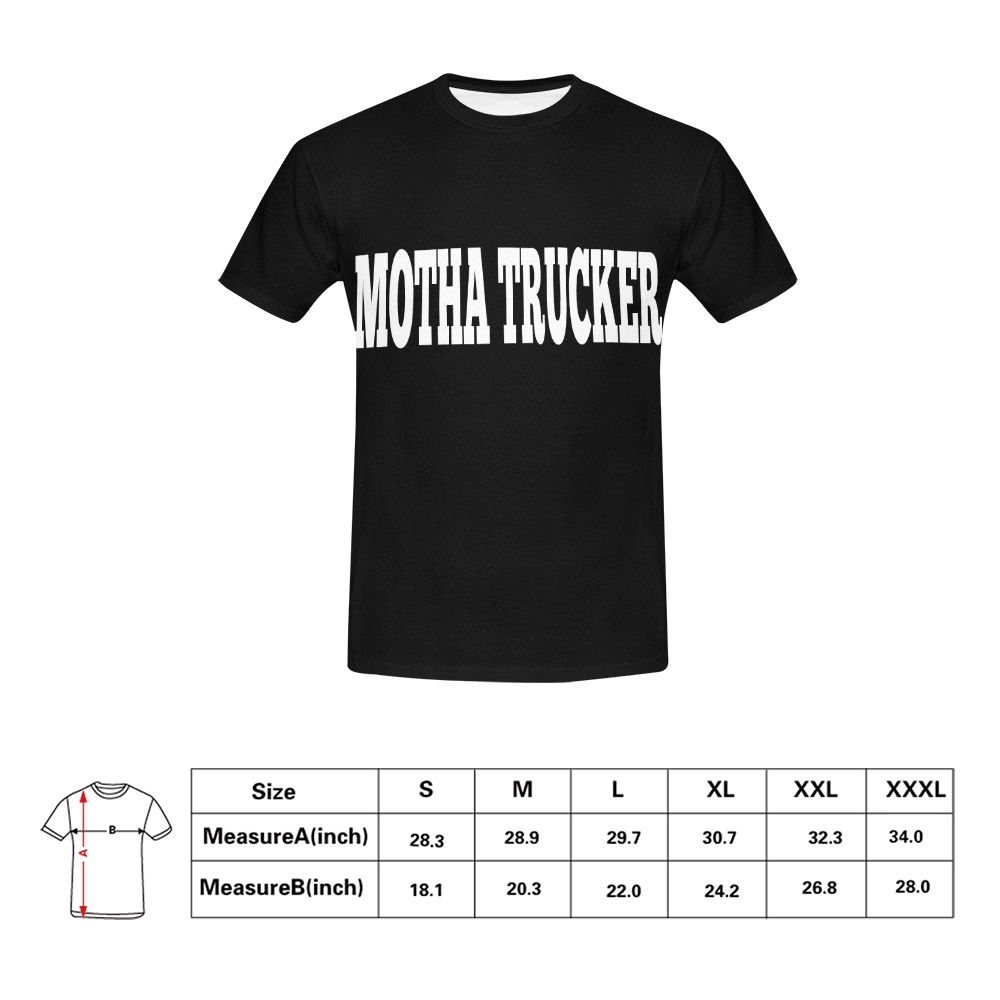 MOTHA TRUCKER All Over Print T-Shirt for Men (USA Size) (Model T40)
