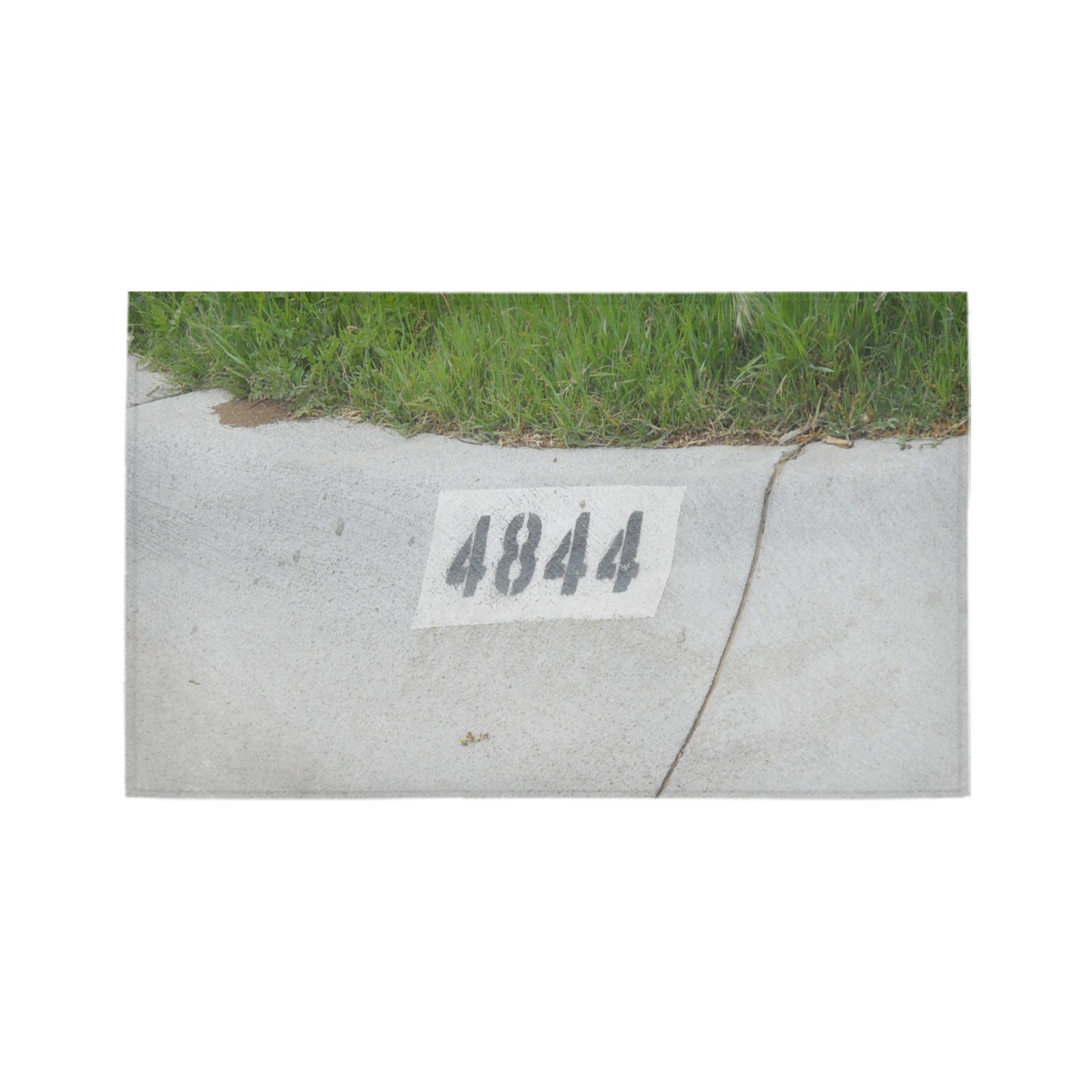 Street Number 4844 Azalea Doormat 30" x 18" (Sponge Material)