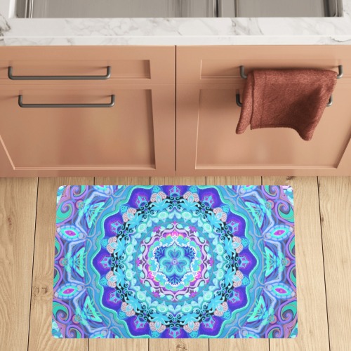 russian mandala 24 Kitchen Mat 32"x20"