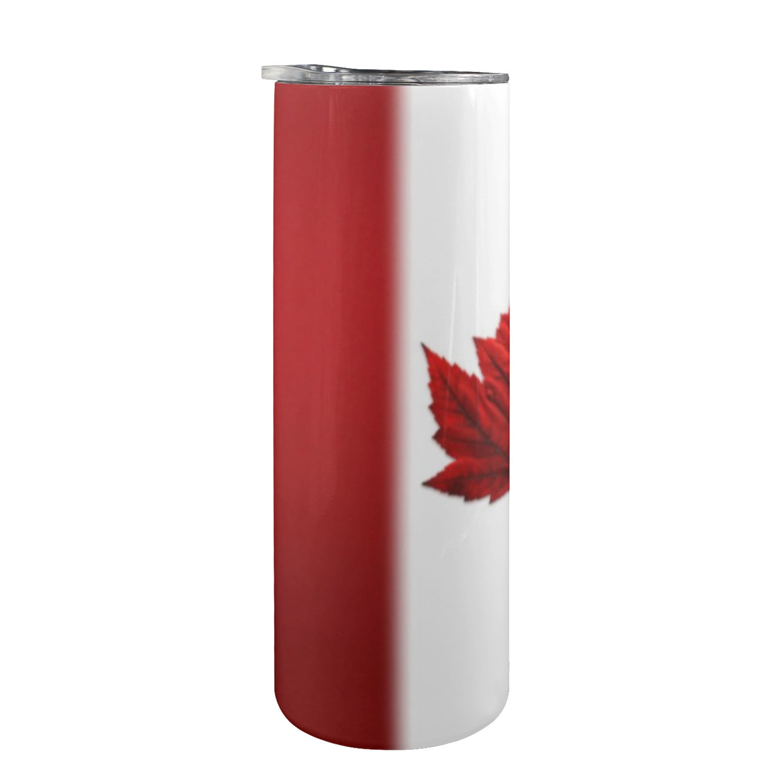 Canada Flag Tumblers 20oz Tall Skinny Tumbler with Lid and Straw