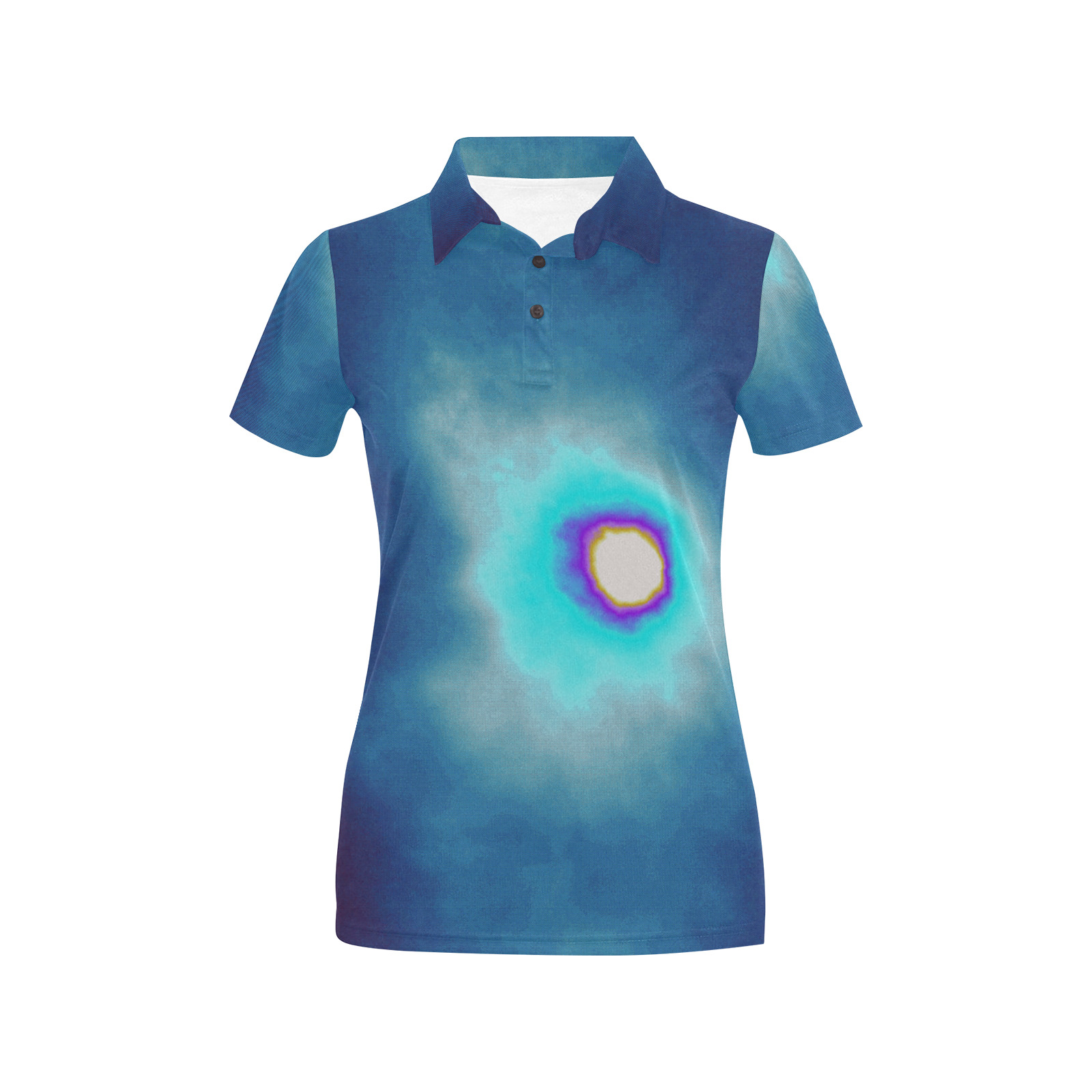 Dimensional Eclipse In The Multiverse 496222 Women's All Over Print Polo Shirt (Model T55)