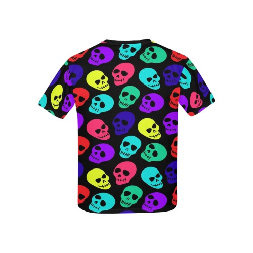 Colorful Skulls Kids' All Over Print T-shirt (USA Size) (Model T40)