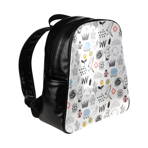 Doodle Multi-Pockets Backpack (Model 1636)