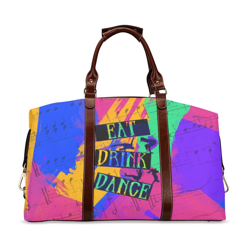 Eat Drink Dance Breakdance Classic Travel Bag (Model 1643) Remake