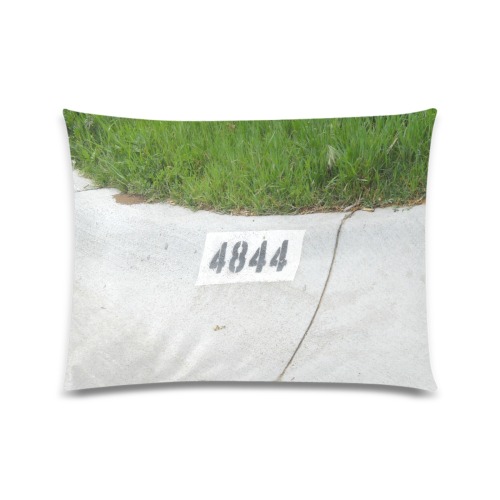 Street Number 4844 Custom Zippered Pillow Case 20"x26"(Twin Sides)