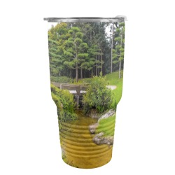 Japanese garden 30oz Insulated Stainless Steel Mobile Tumbler