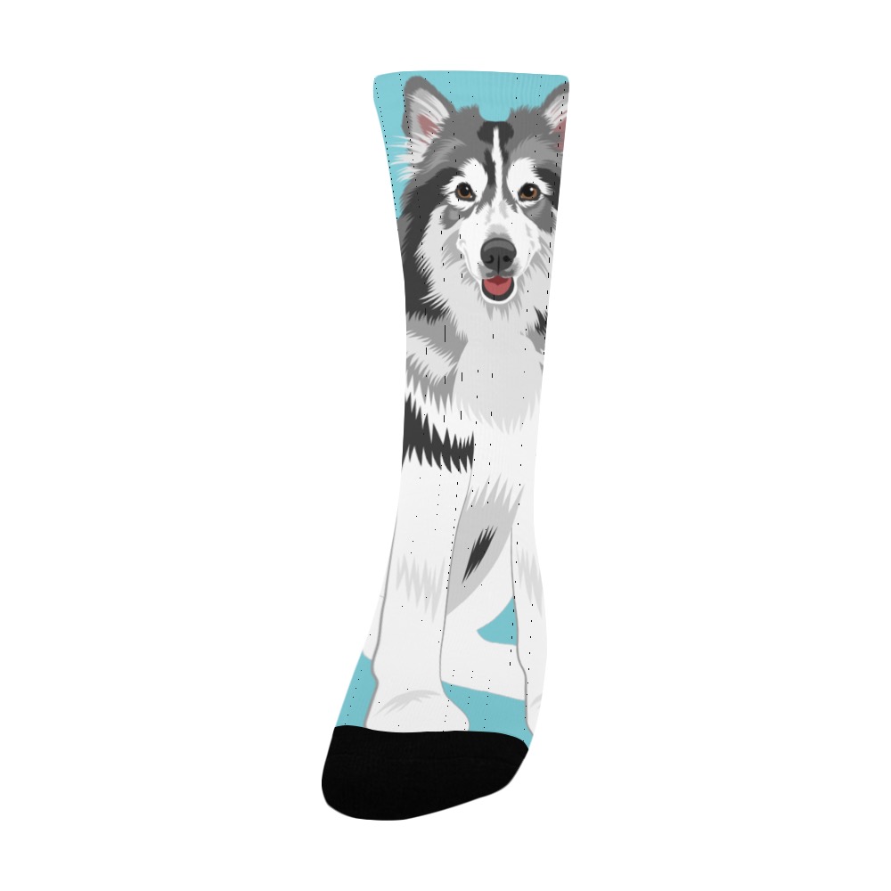 husky dog breed socks Women's Custom Socks