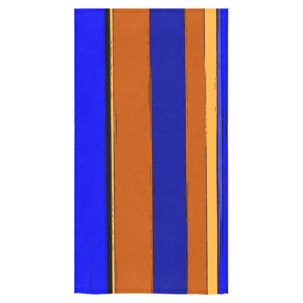 Abstract Blue And Orange 930 Bath Towel 30"x56"