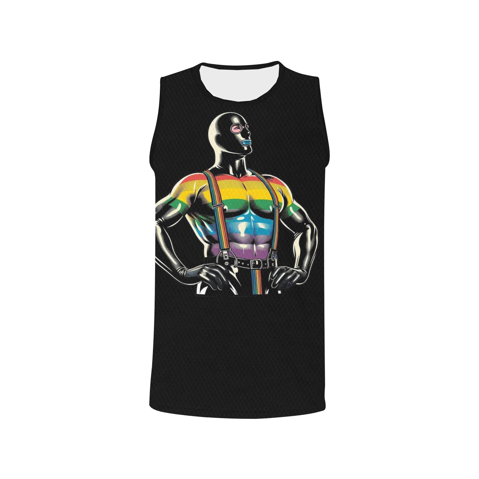 Rubber Gay by Fetishworld All Over Print Basketball Jersey