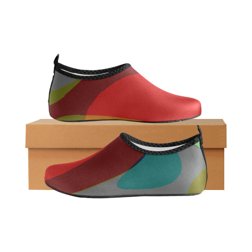Colorful Abstract 118 Men's Slip-On Water Shoes (Model 056)