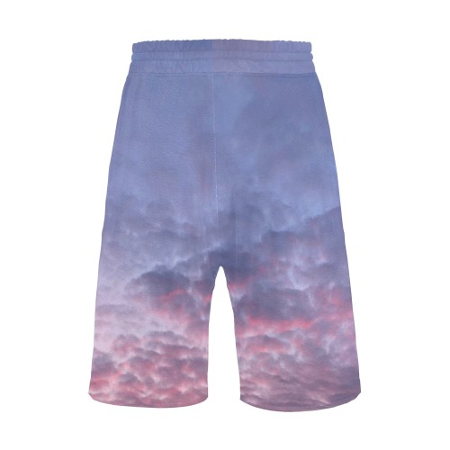 Morning Purple Sunrise Collection Men's All Over Print Casual Shorts (Model L23)