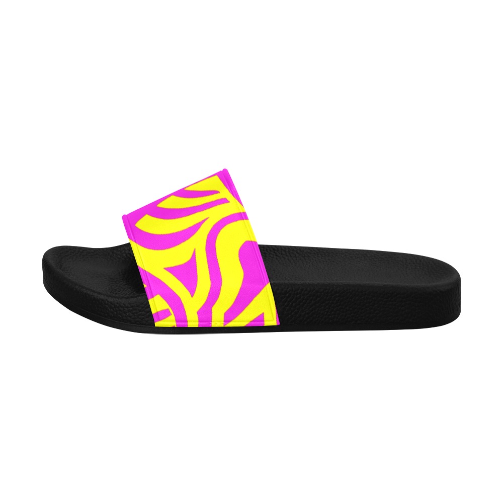 aaa yellow pb Men's Slide Sandals (Model 057)