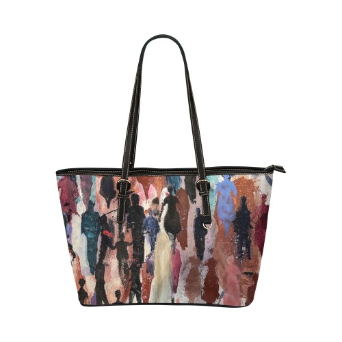 Women Uprising (7000) Small Bag View 2 Leather Tote Bag/Small (Model 1651)