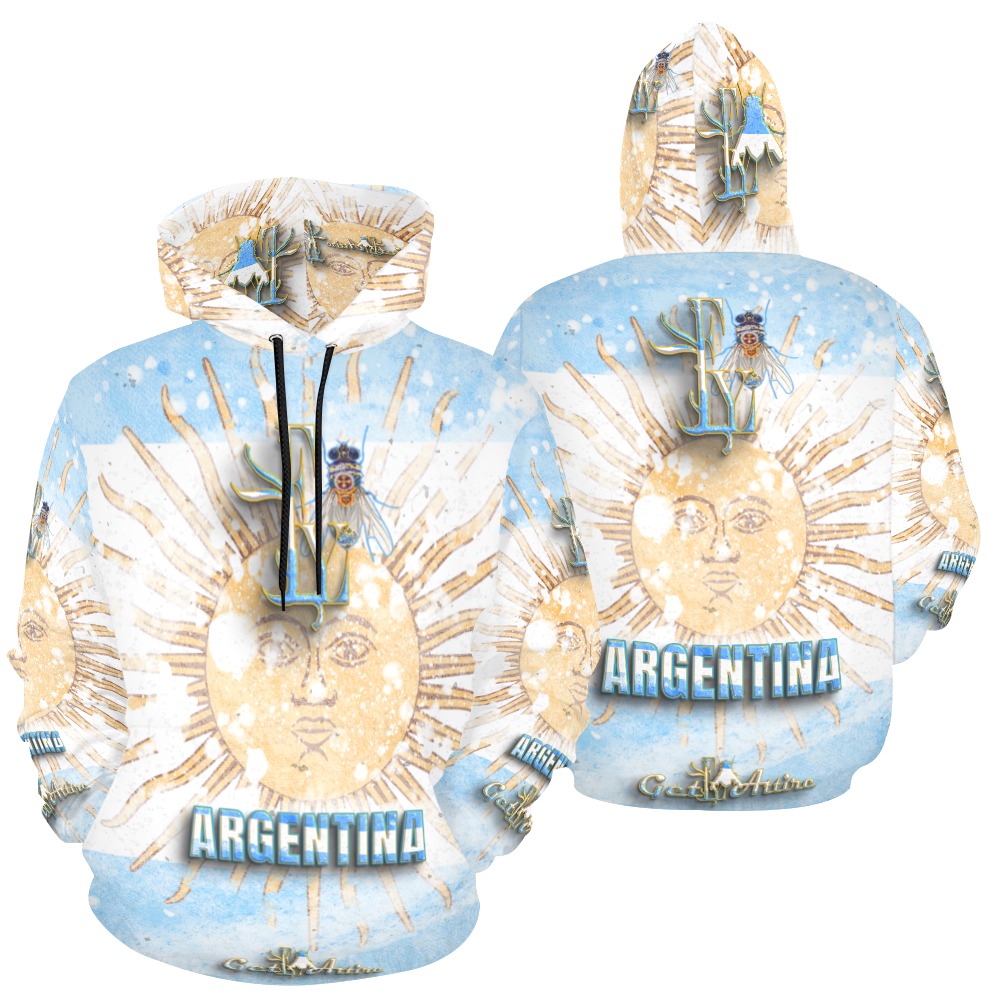 Argentina Collectable Fly All Over Print Hoodie for Men (USA Size) (Model H13)
