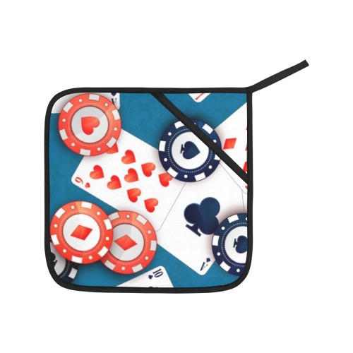 Poker Chips Oven Mitt & Pot Holder