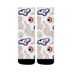 Elegant Abstract Mid Century Pattern Crew Socks