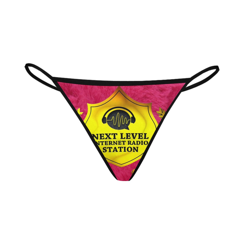 YELLOW/PINK NEXT LEVEL THONGS Women's All Over Print G-String Panties (Model L35)
