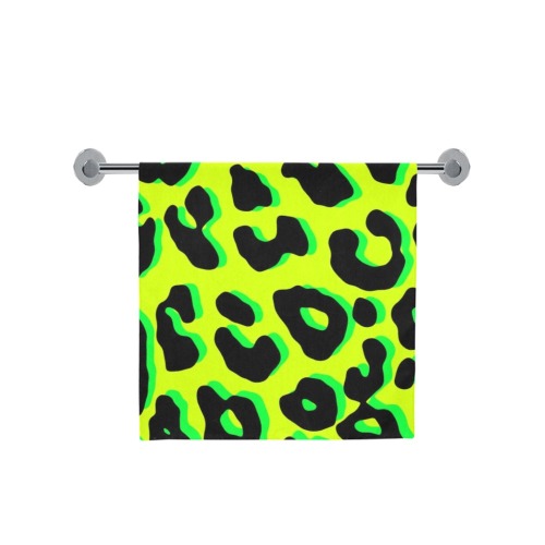 Leopard Print Yellow Bath Towel 30"x56"