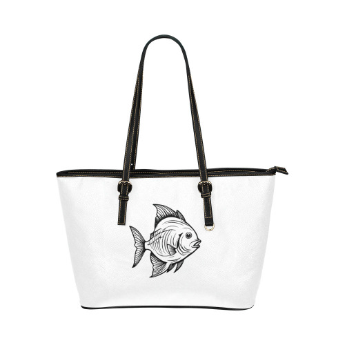 fish Leather Tote Bag/Large (Model 1651)