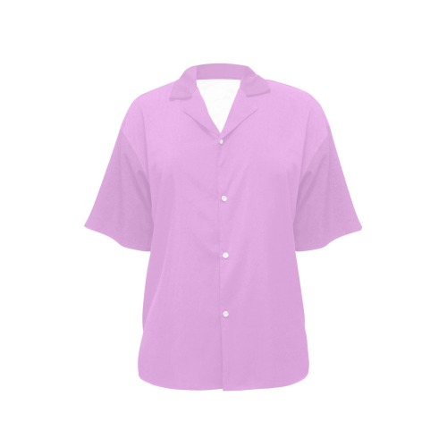 color plum All Over Print Hawaiian Shirt for Women (Model T58)