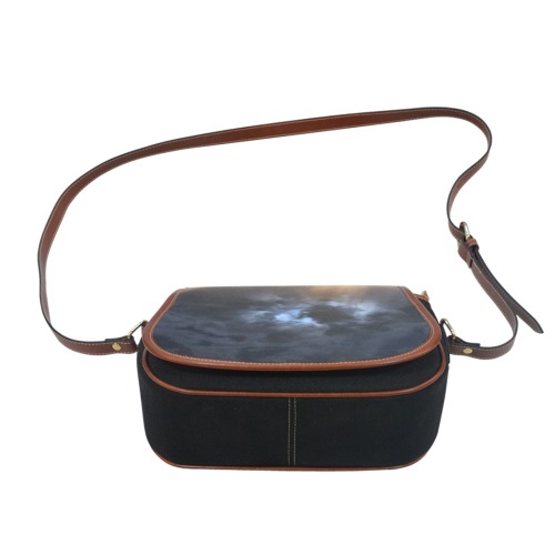 Mystic Moon Collection Saddle Bag/Small (Model 1649)(Flap Customization)