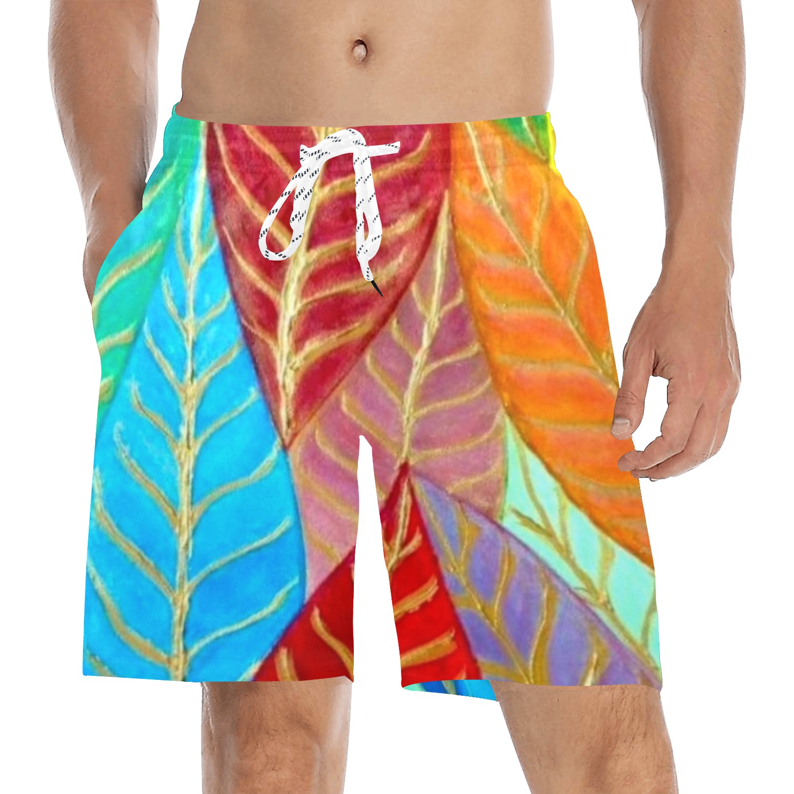 BB 454PPO Men's Mid-Length Beach Shorts (Model L51)