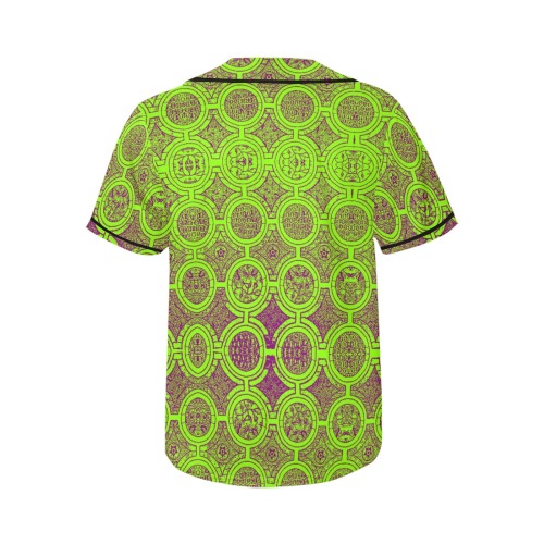 AFRICAN PRINT PATTERN 2 All Over Print Baseball Jersey for Women (Model T50)
