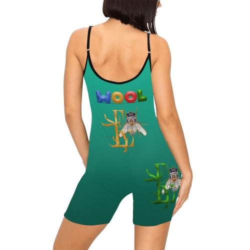 Wool Collectable Fly Women's Short Yoga Bodysuit