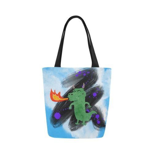 Grumpy Monster Fun Two Picture Tote - Guster Sackrider Canvas Tote Bag (Model 1657)