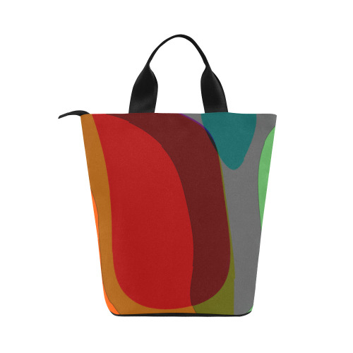 Colorful Abstract 118 Nylon Lunch Tote Bag (Model 1670)