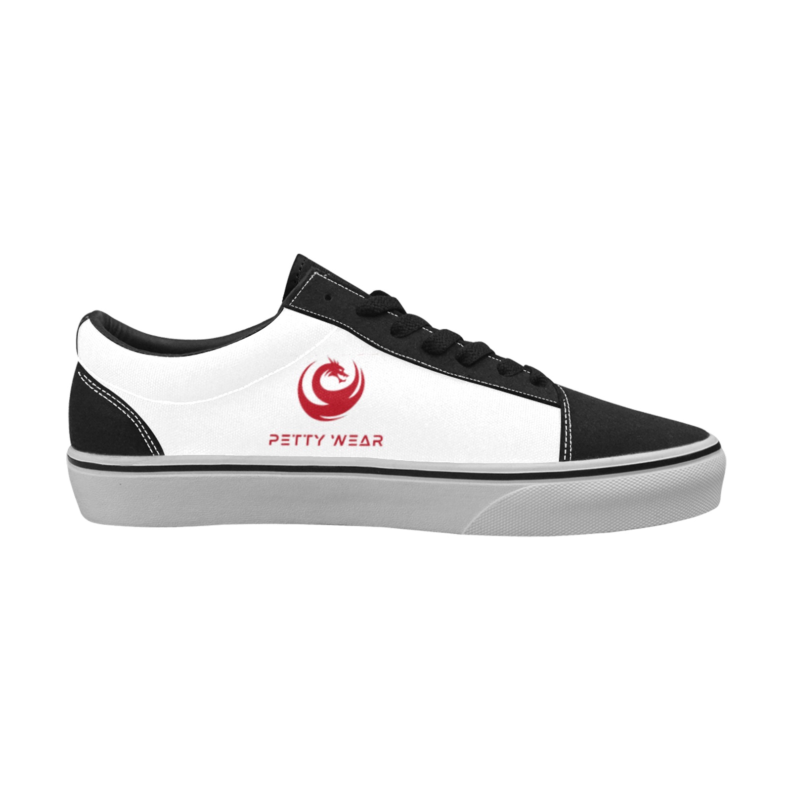 Logo sneaker low Women's Low Top Skateboarding Shoes (Model E001-2)