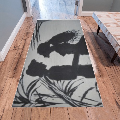 sunset lovers painting Area Rug 7'x3'3''