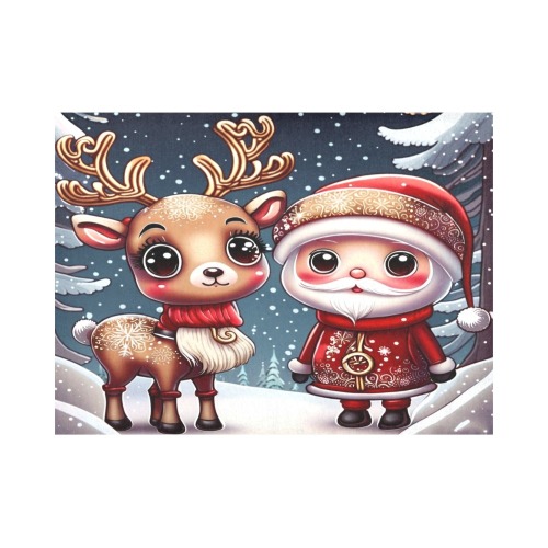 Santa and Reindeer Placemat 14’’ x 19’’ (Set of 2)