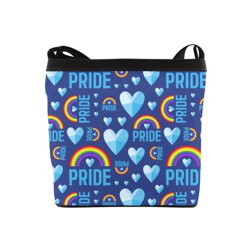 Gay Pride - Blue Background Crossbody Bags (Model 1613)