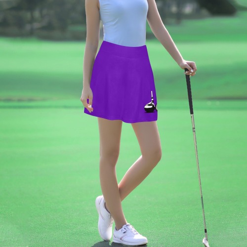 Golf Ball and Club - Purple