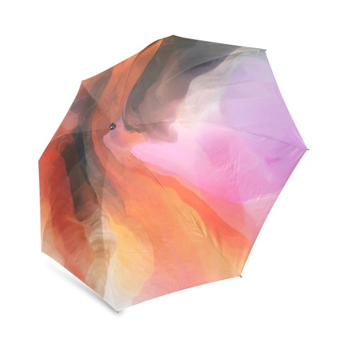 Waves desert paintbrush Foldable Umbrella (Model U01)
