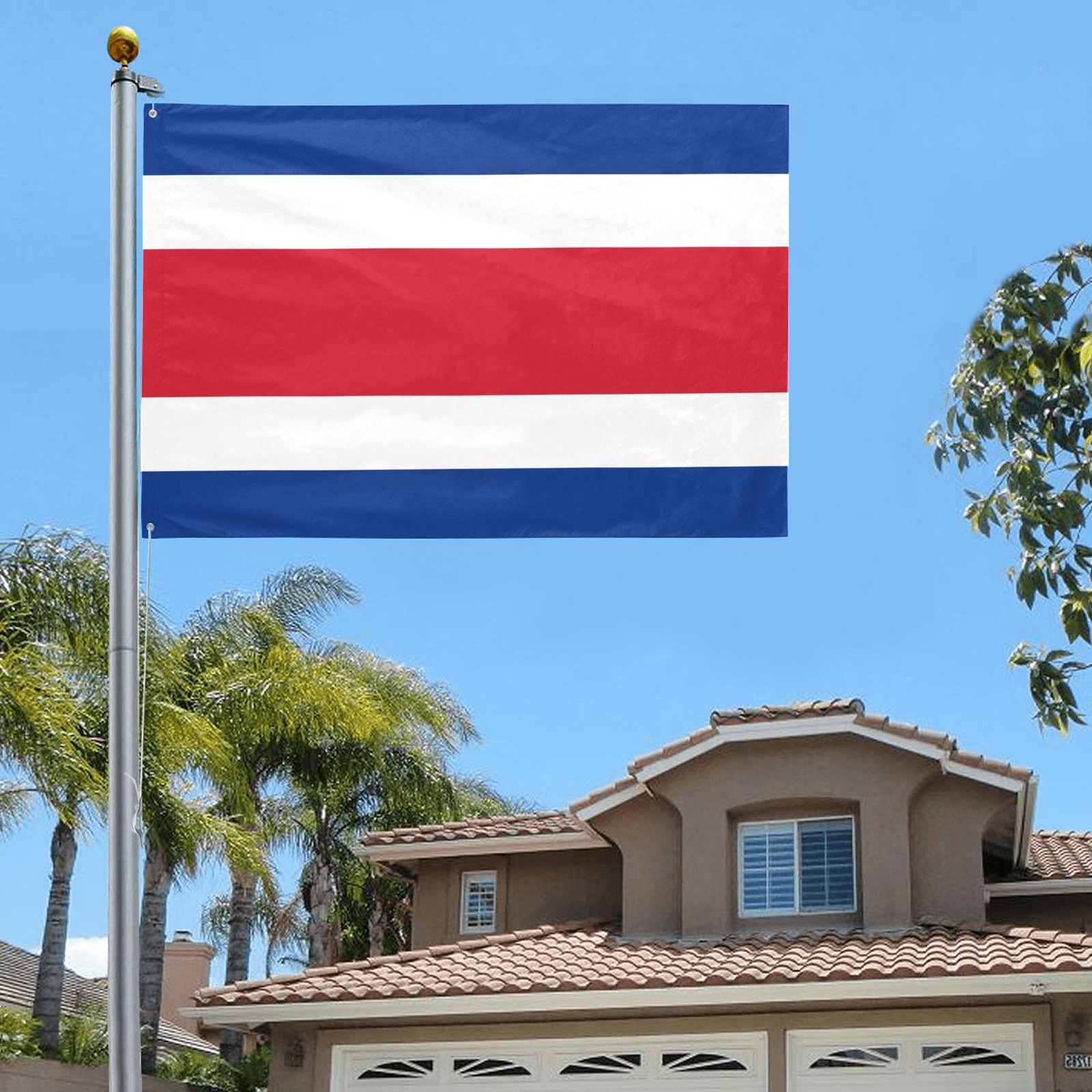 Costa Rica Flag Variant Garden Flag 70"x47"
