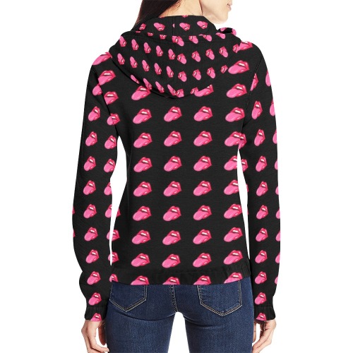 Pinklips All Over Print Full Zip Hoodie for Women (Model H14)