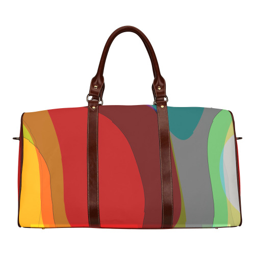 Colorful Abstract 118 Waterproof Travel Bag/Small (Model 1639)