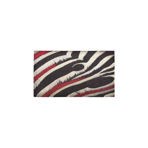 zebra print 2 Bath Rug 16''x 28''