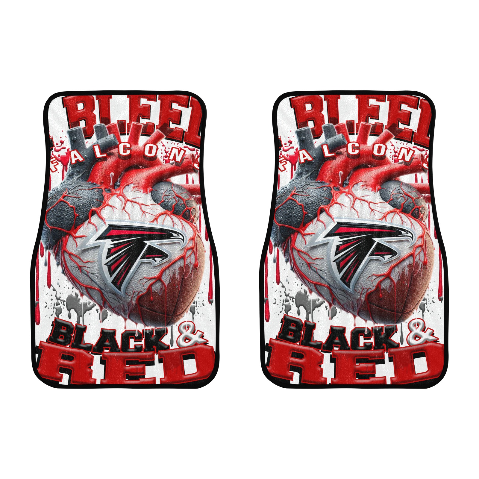 Atlanta Falcons Front Car Floor Mat (2pcs)