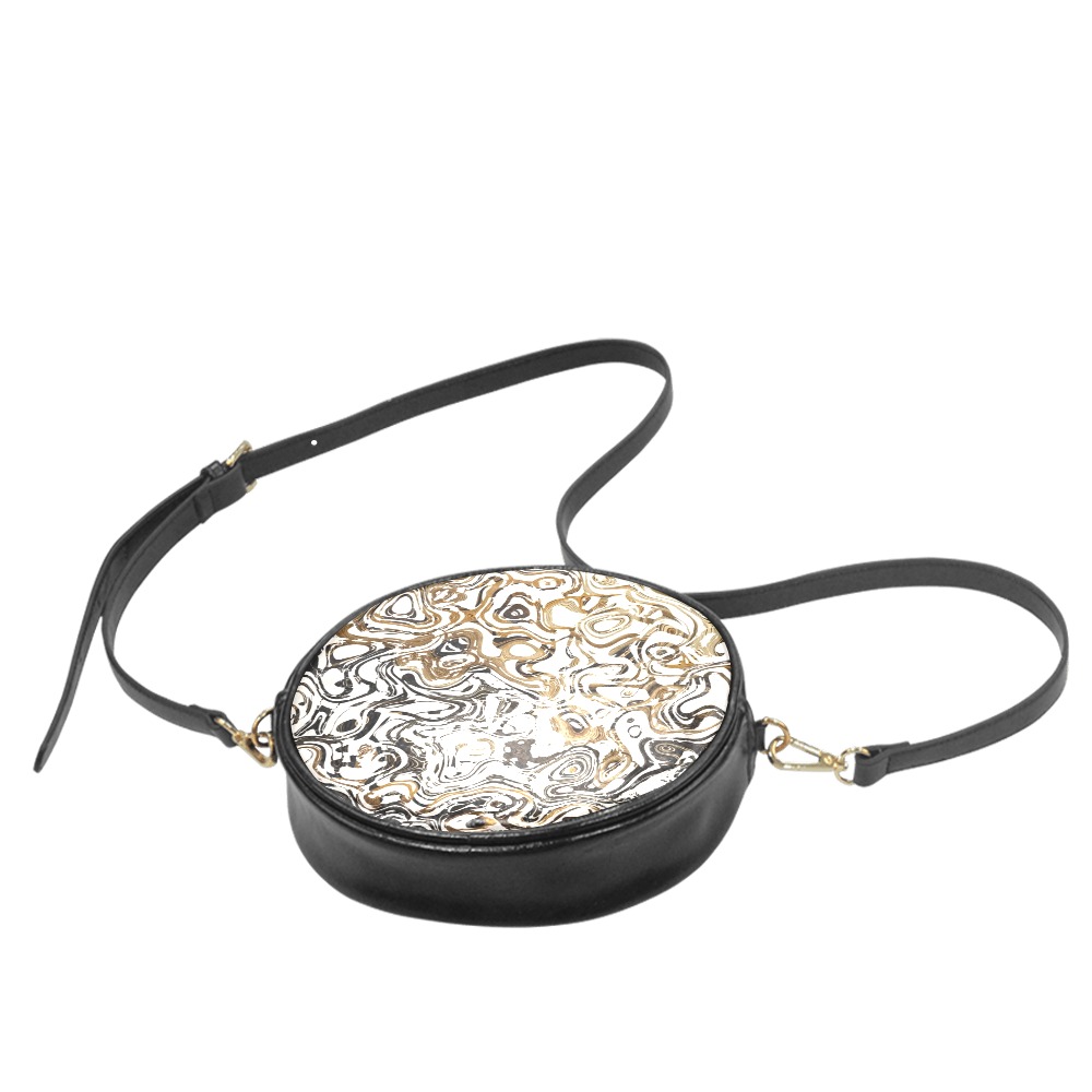 Marble Bronze Round Sling Bag (Model 1647)